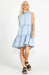 Kellie Denim Dress - Washed Blue