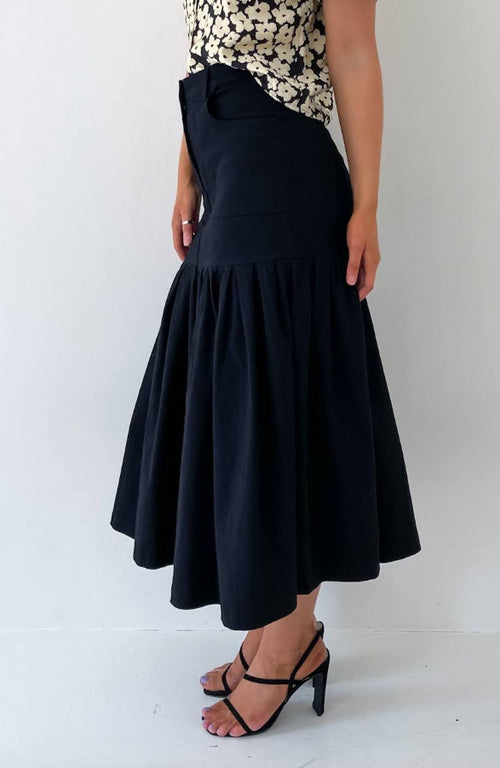 Aarti Tier Skirt - Black