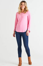 Malika Ribbed Long Sleeve - Pink