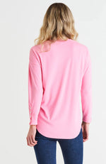 Malika Ribbed Long Sleeve - Pink