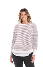 Lucy French Terry Sweat - Stripe