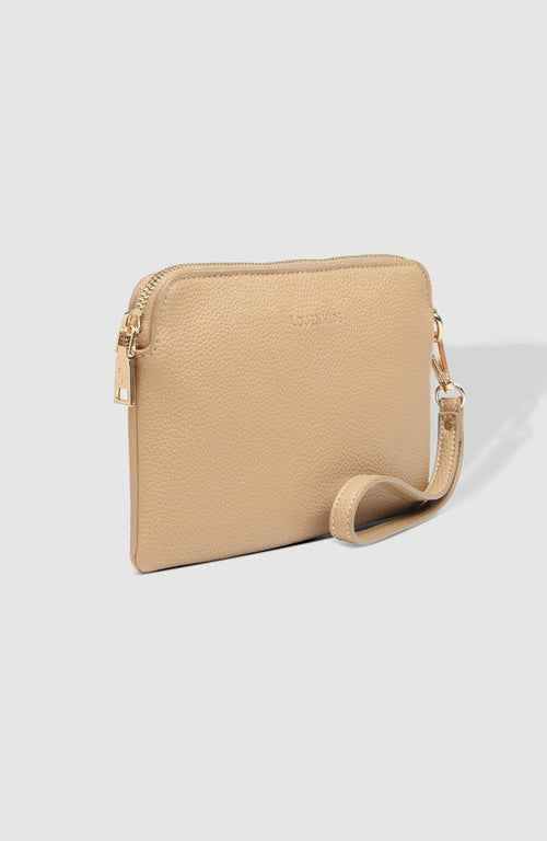 Poppy Clutch - Biscuit