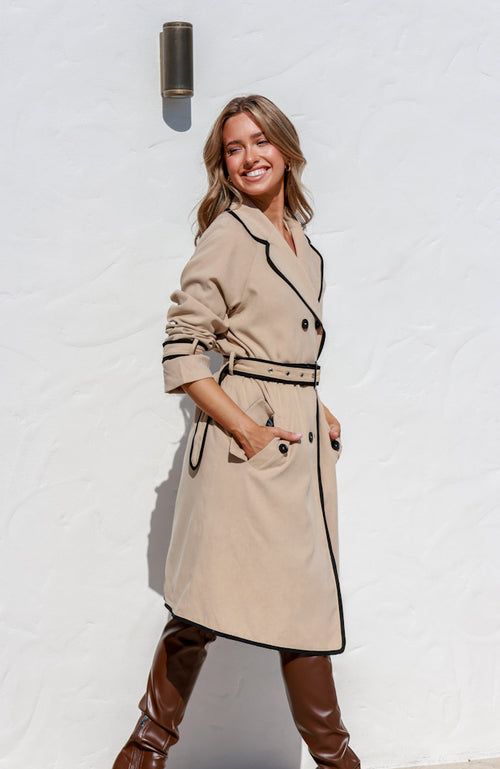 Lincoln Trench Cost - Latte/Black