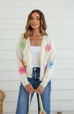 Sydney Cardigan - White Floral