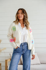 Sydney Cardigan - White Floral