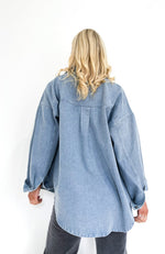 Vaughn Denim Shacket - Blue