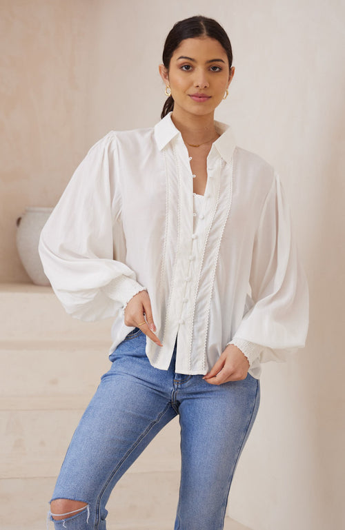 Simone Blouse - White