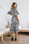 Holly Wave Dress - Black/White