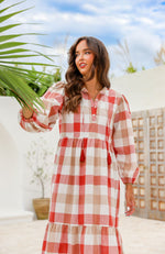 Dianna Dress - Berry Gingham