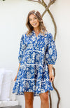 Aloha Dress - Cobalt