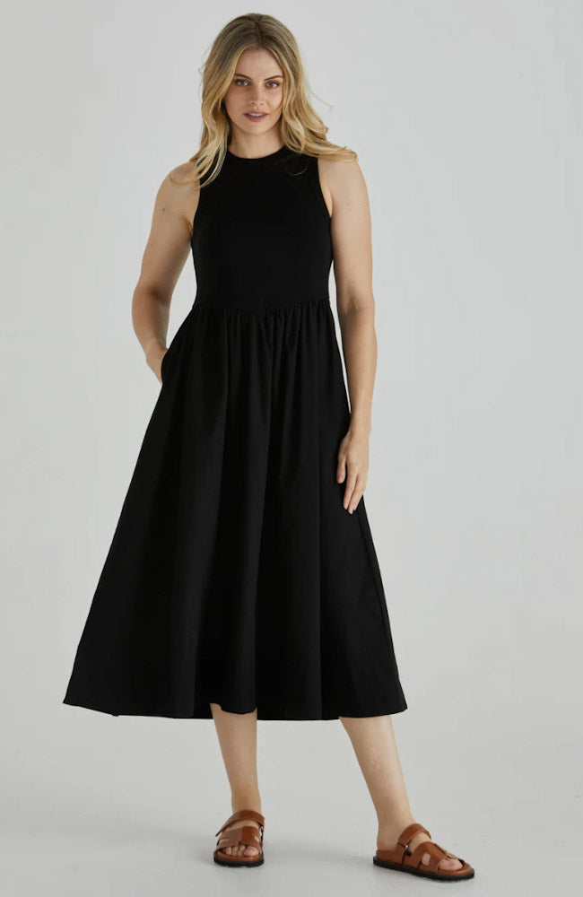 Pax Midi Dress - Black