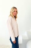 Alisha Shirt - Tan/White