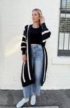 Selena Chunky Cardi - Black/White