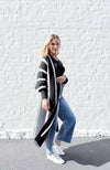 Selena Chunky Cardi - Black/White