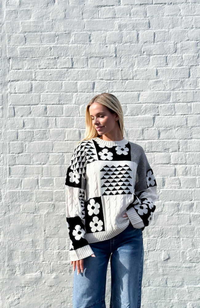 Daisy Patchwork Knit