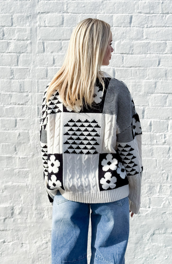 Daisy Patchwork Knit
