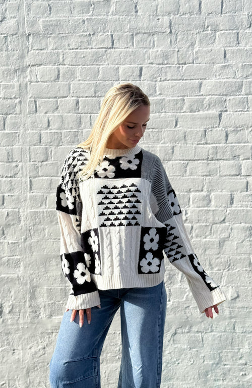 Daisy Patchwork Knit