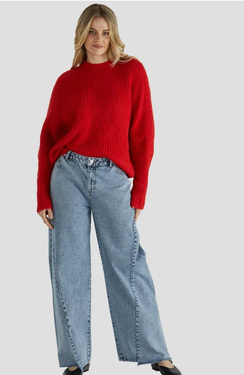 Romee Knit - Poppy Red