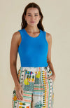 Francis Rib Tank - Blue