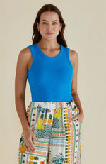 Francis Rib Tank - Blue