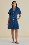 Fiori Denim Dress