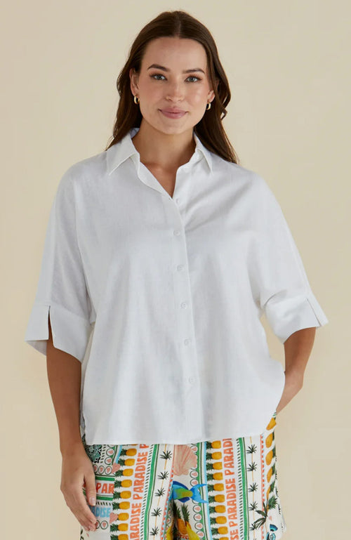 Lynwood Linen Shirt - White