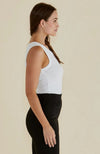 Francis Rib Tank - White