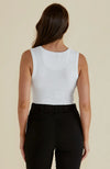Francis Rib Tank - White