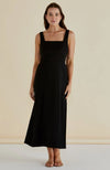 Tegan Midi Dress - Black