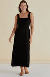 Tegan Midi Dress - Black