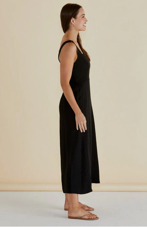 Tegan Midi Dress - Black