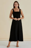 Tegan Midi Dress - Black